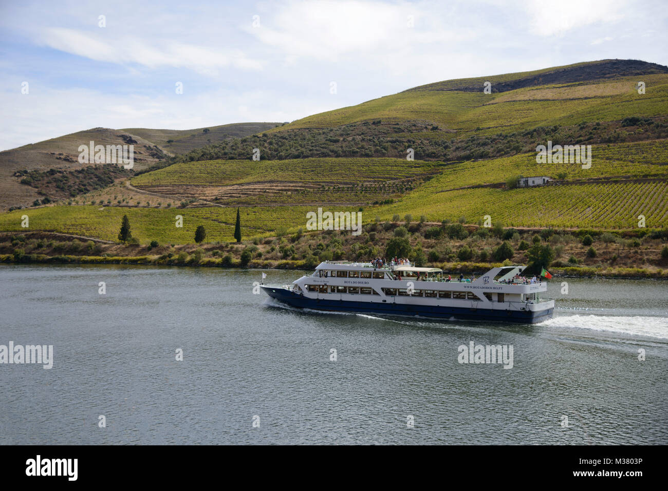 Bateau de croisière sur le fleuve Douro, Portugal, Europe Banque D'Images
