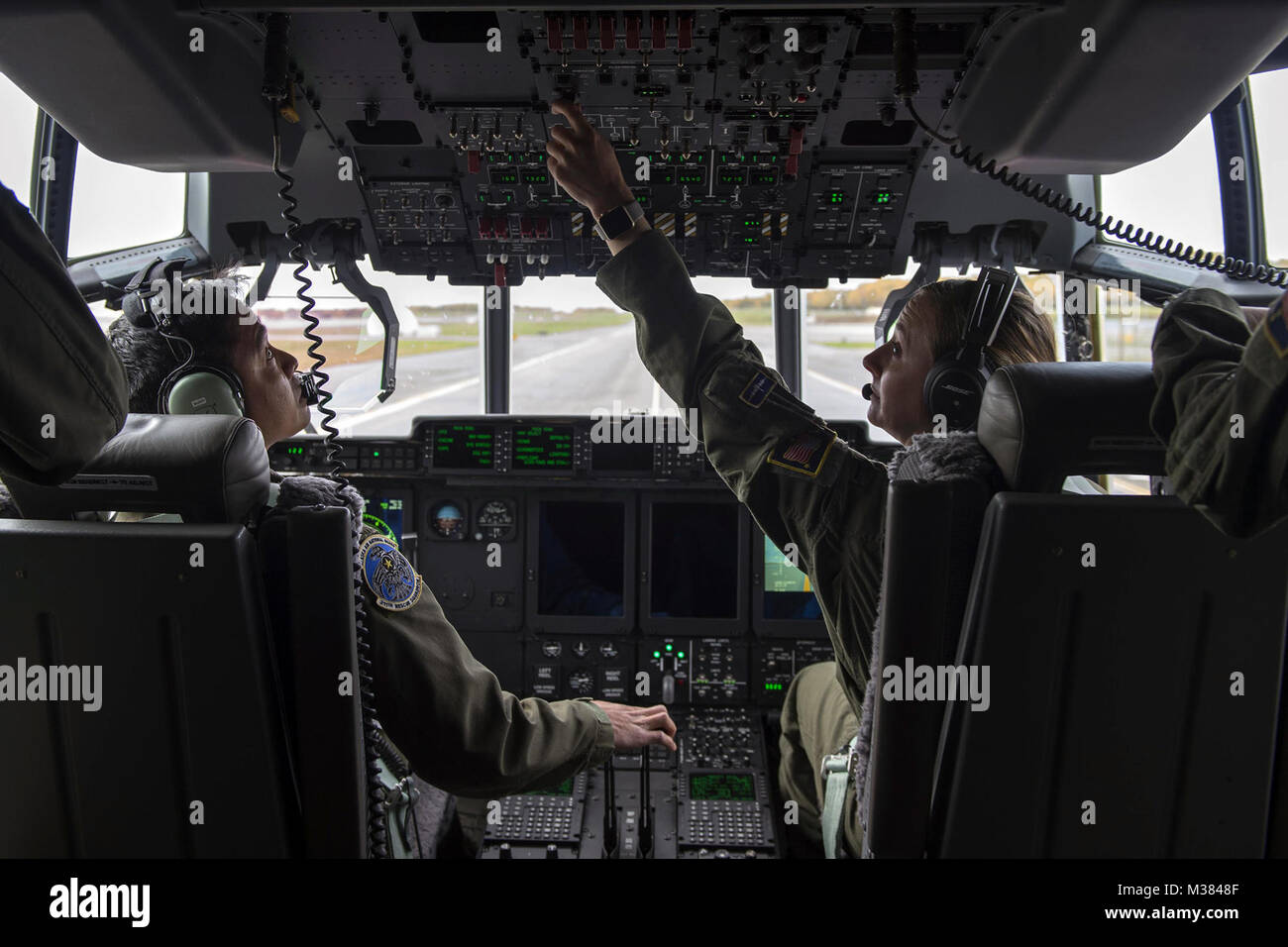 La Garde nationale aérienne de l'Alaska à bord du train des aviateurs