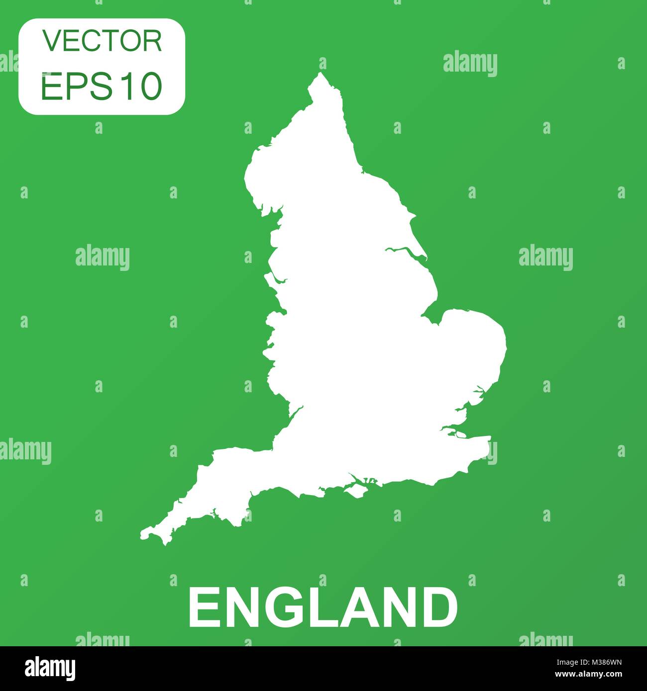 L'Angleterre l'image d'une icône. Concept d'affaires Angleterre pictogramme. Vector illustration sur fond vert. Illustration de Vecteur