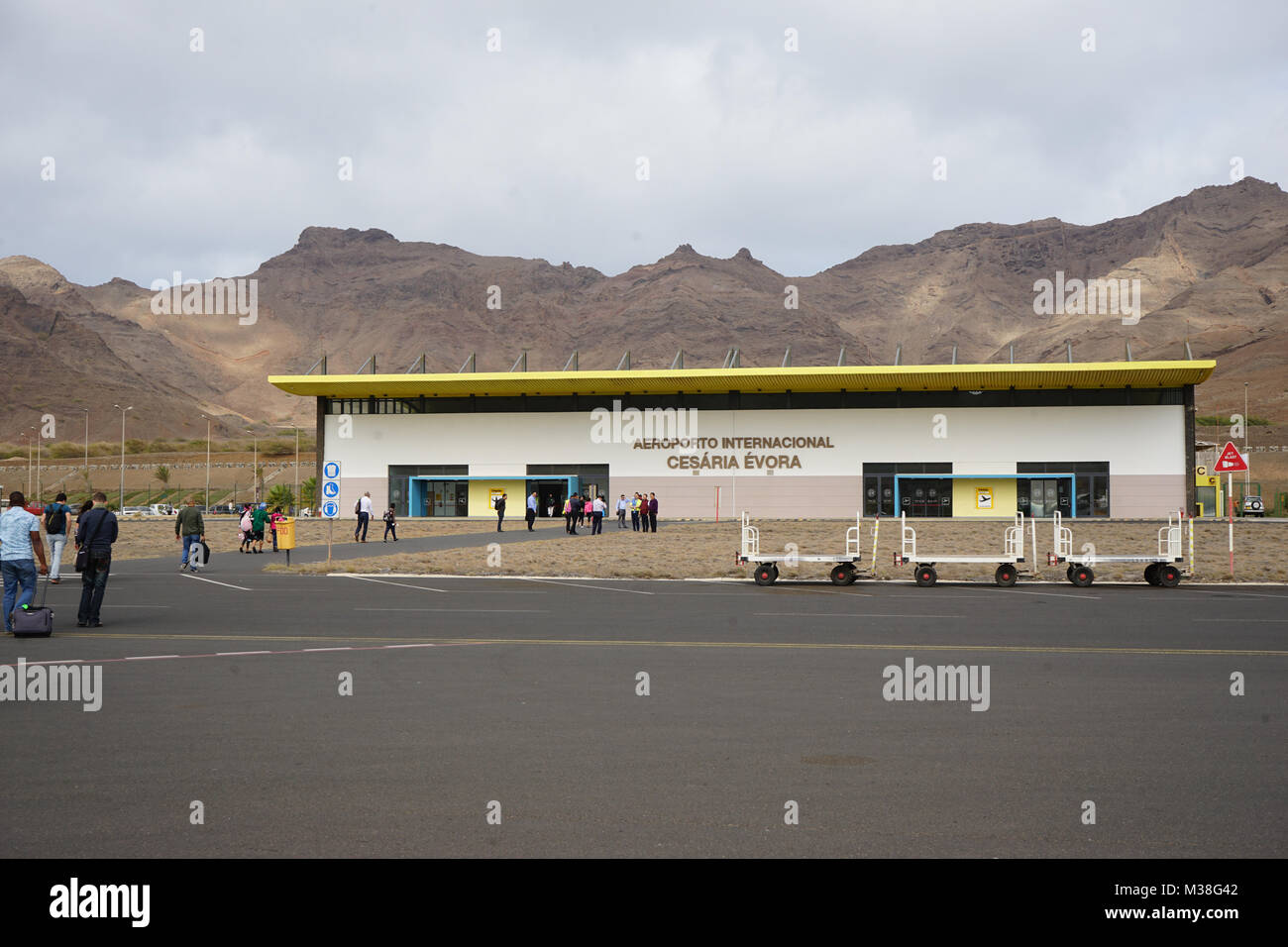 Cesária Évora, l'aéroport de Mindelo, Cap Vert Banque D'Images
