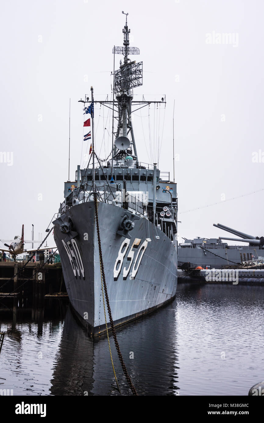 Battleship Cove   à Fall River, Massachusetts, USA Banque D'Images