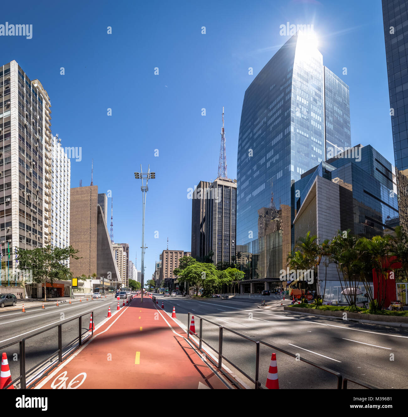 L'Avenue Paulista - Sao Paulo, Brésil Banque D'Images