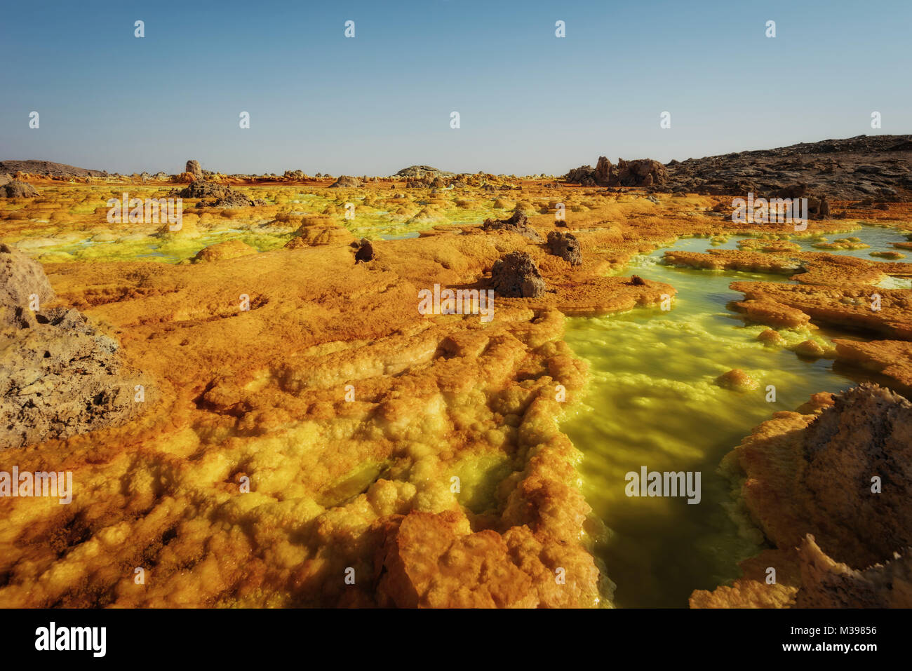 La dépression Danakil, Dallol (Ethiopie). Le meilleur endroit sur terre. prises en 2015 Banque D'Images