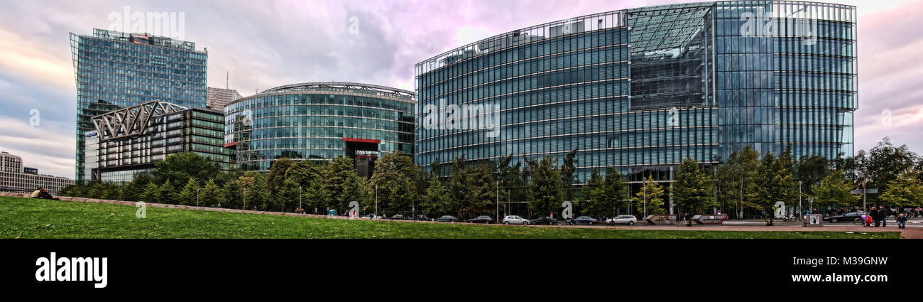 Sony Center, Berlin, Allemagne prises en 2015 Banque D'Images