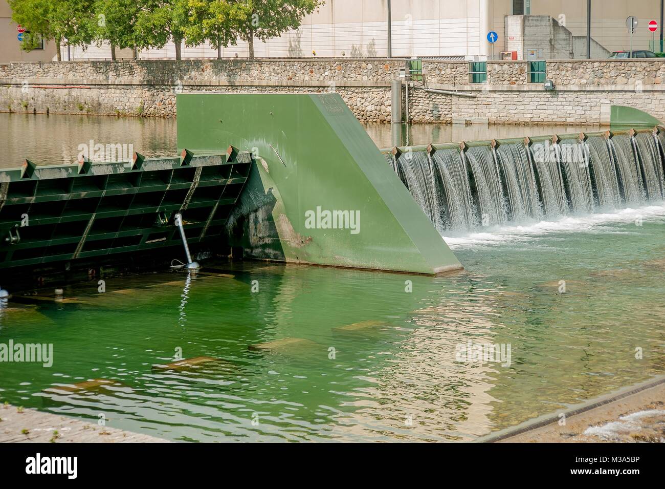 Les cloisons du barrage Banque D'Images