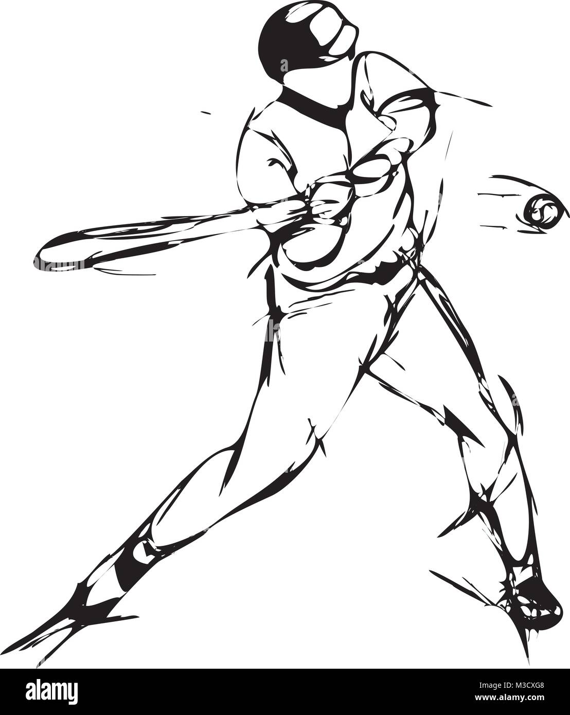 Joueur de baseball Illustration de Vecteur