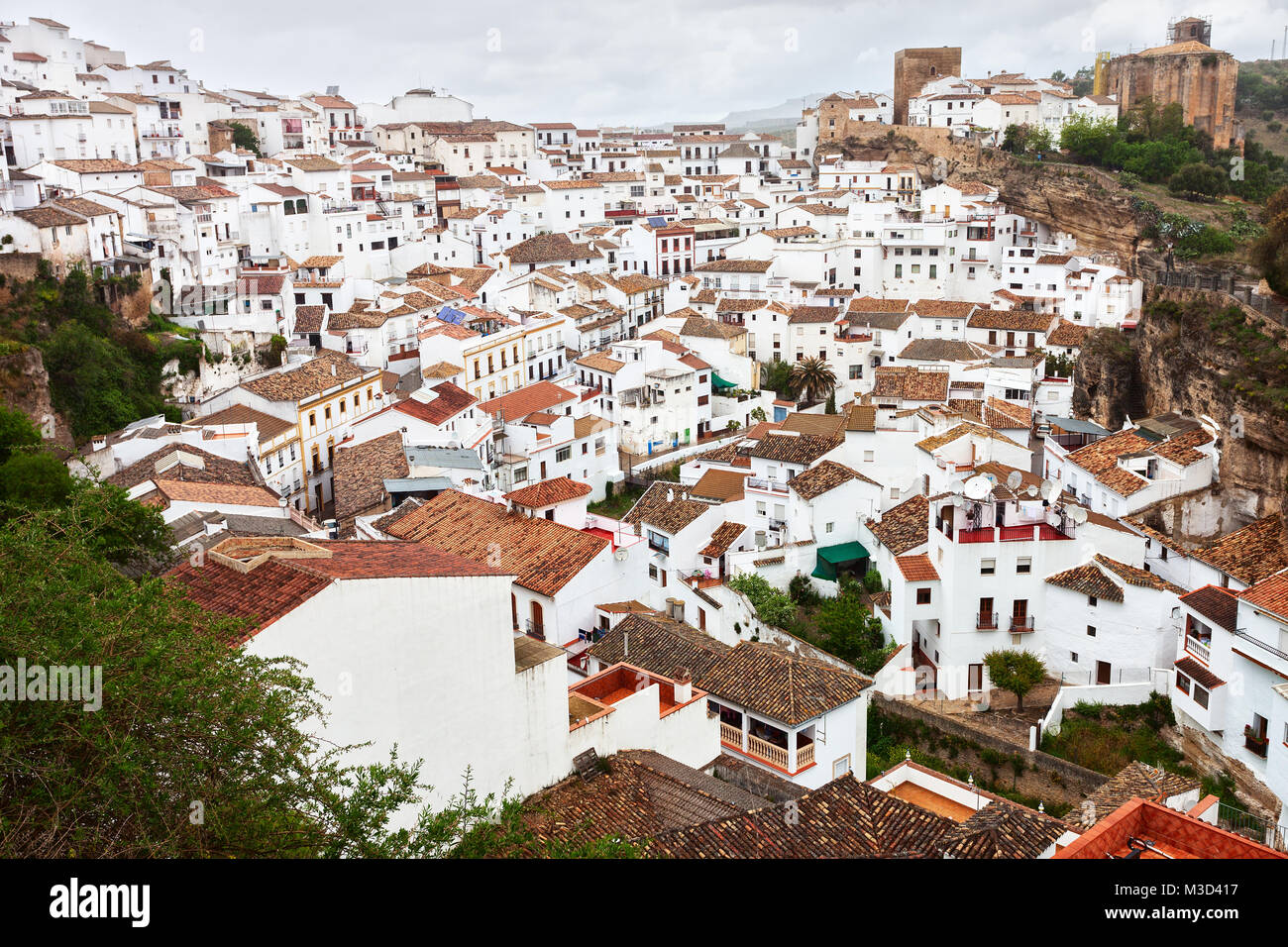 Setenil de las Bodegas, Province de Cadix, Espagne Banque D'Images