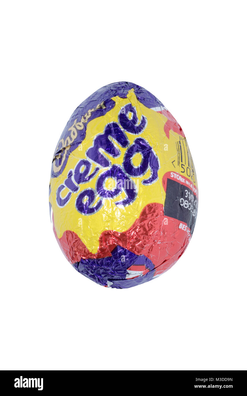Cadbury Creme Egg, une gâterie au chocolat de Pâques Banque D'Images
