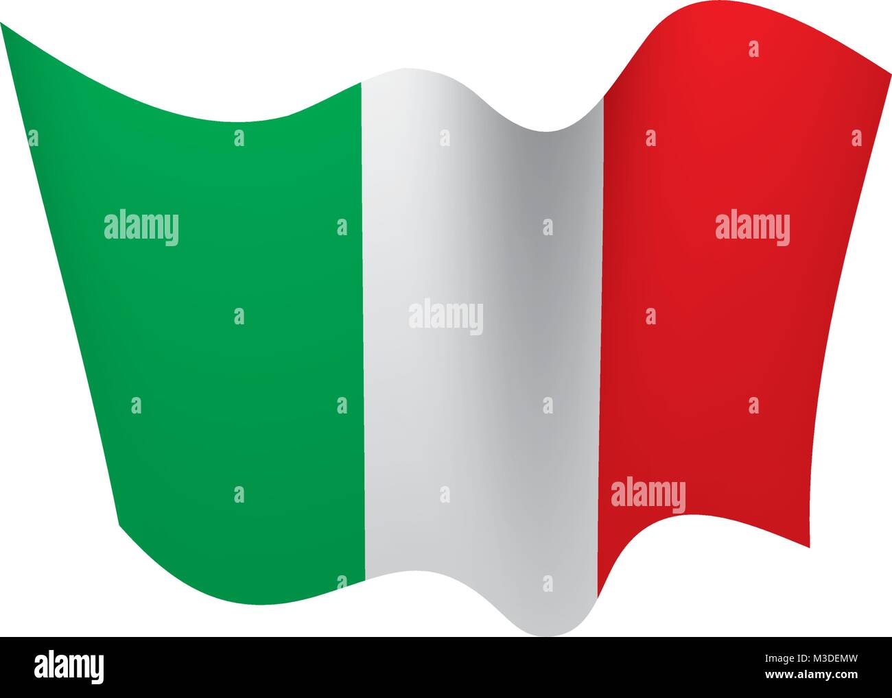 Italie drapeau, vector illustration Illustration de Vecteur