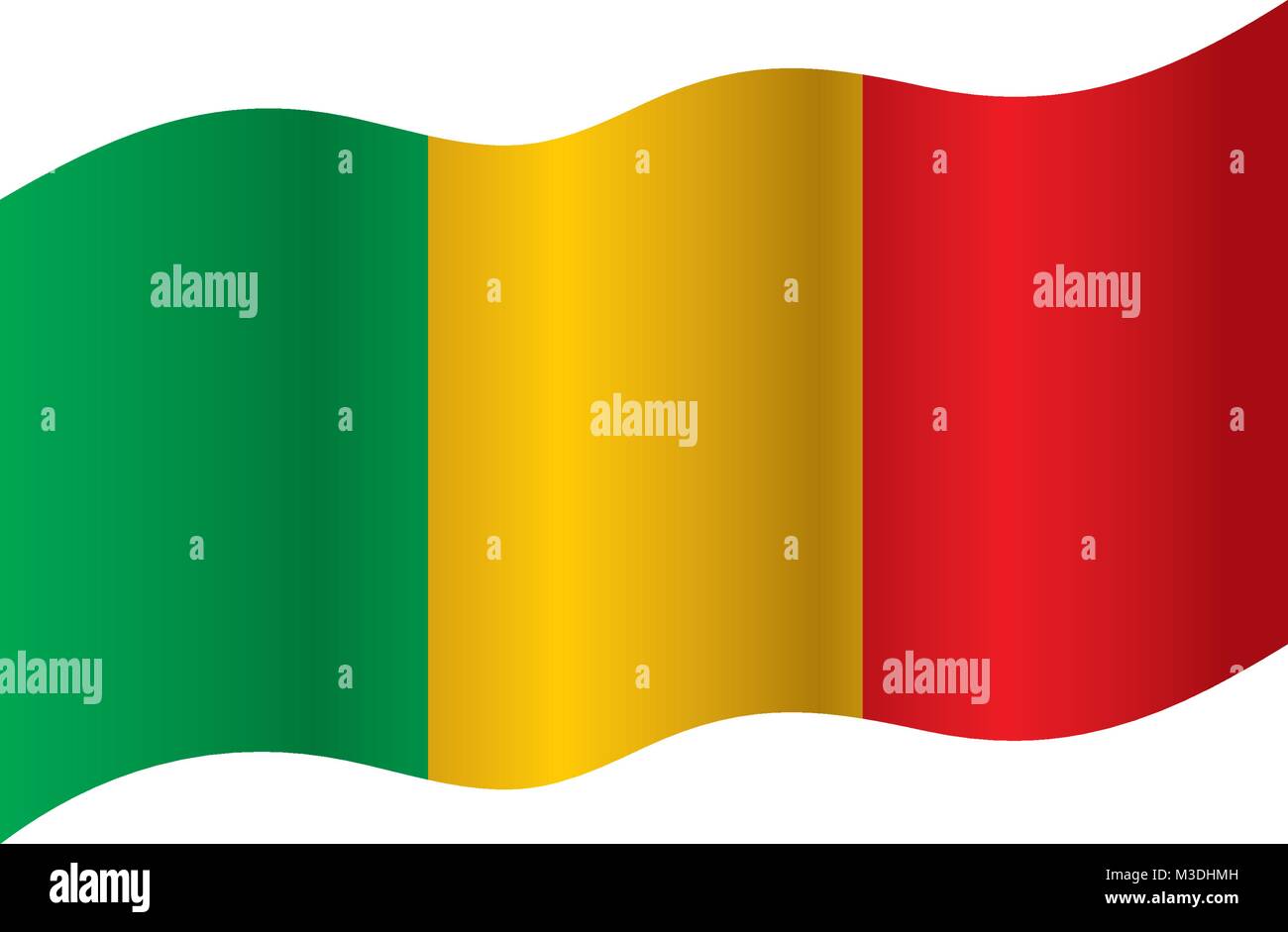 Mali drapeau. Vector Illustration de Vecteur