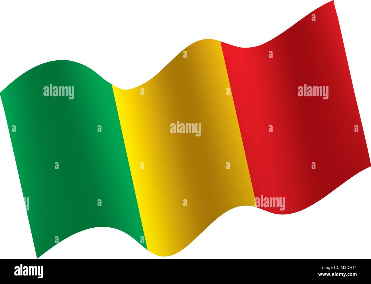 Mali drapeau. Vector Illustration de Vecteur