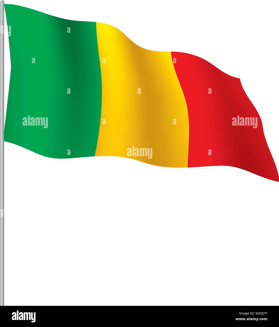 Mali drapeau. Vector Illustration de Vecteur