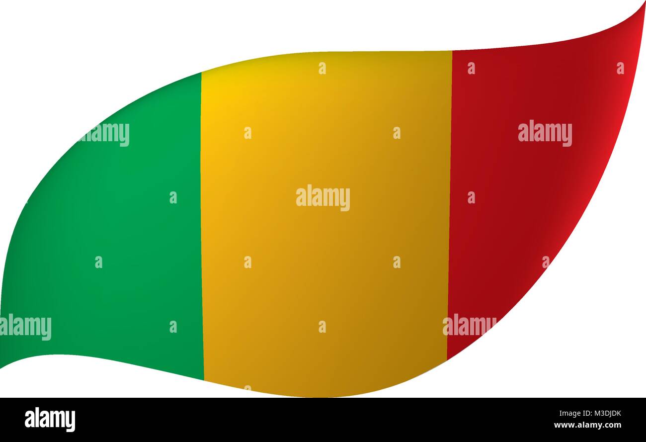 Mali drapeau. Vector Illustration de Vecteur