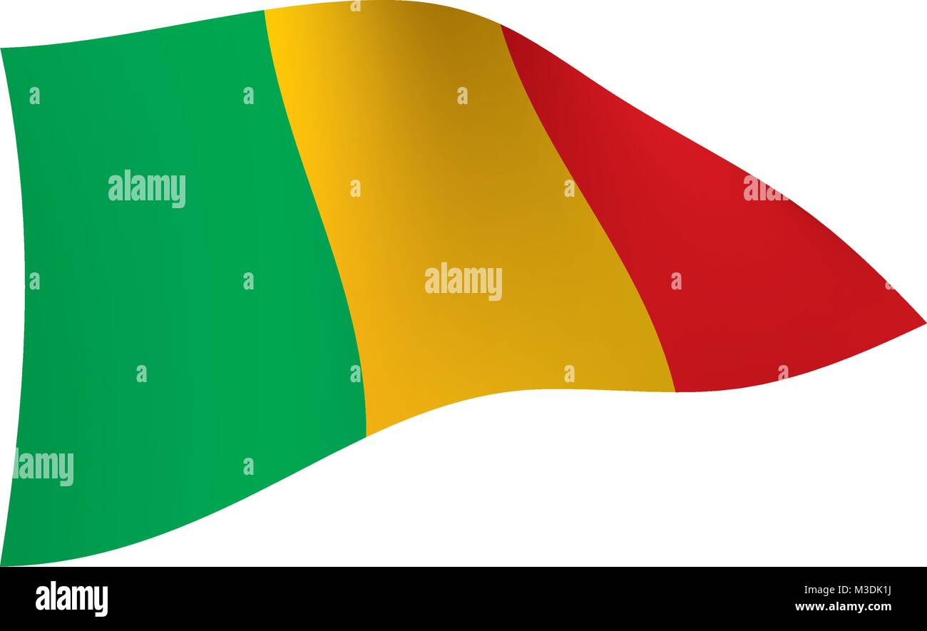 Mali drapeau. Vector Illustration de Vecteur
