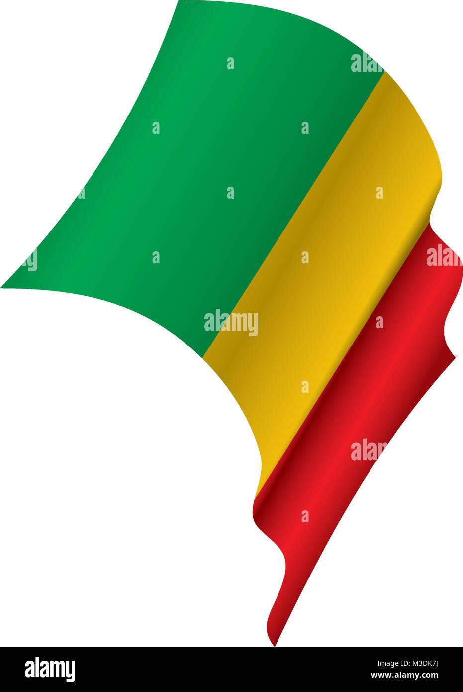 Mali drapeau. Vector Illustration de Vecteur
