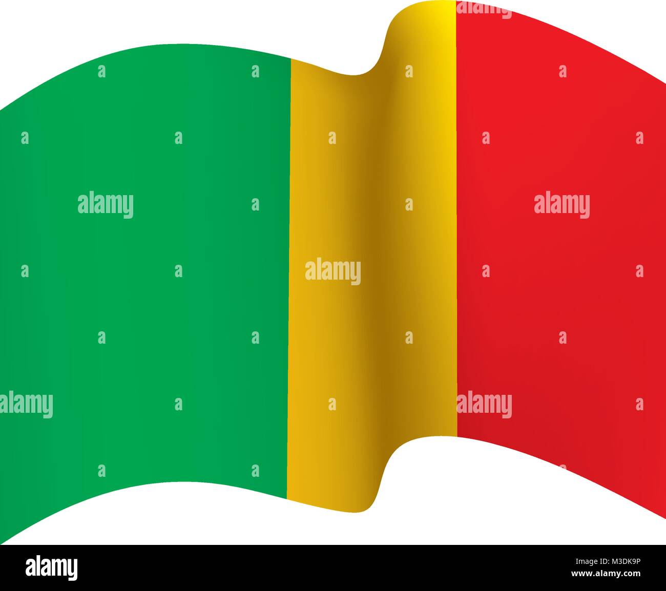 Mali drapeau. Vector Illustration de Vecteur