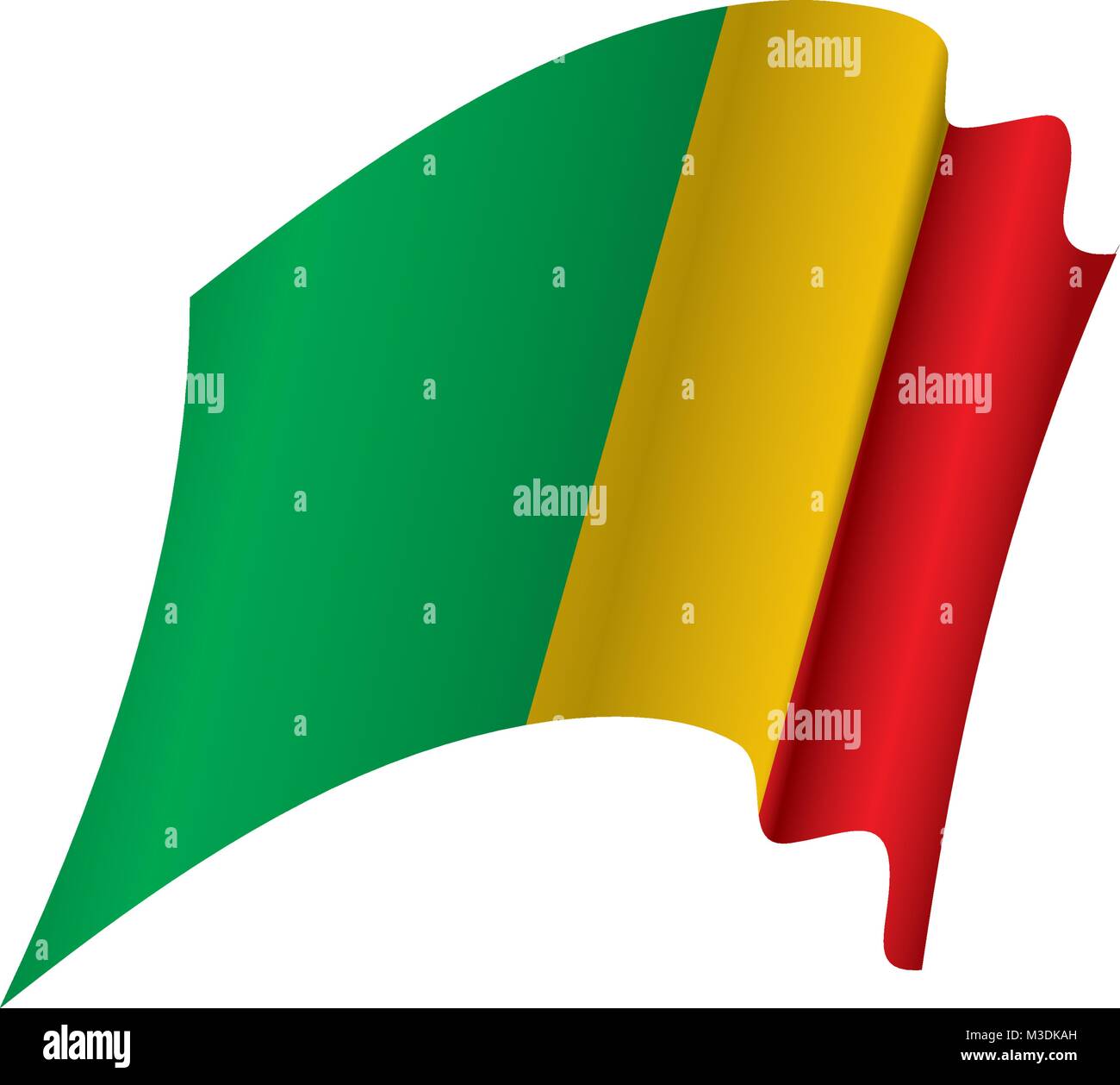 Mali drapeau. Vector Illustration de Vecteur