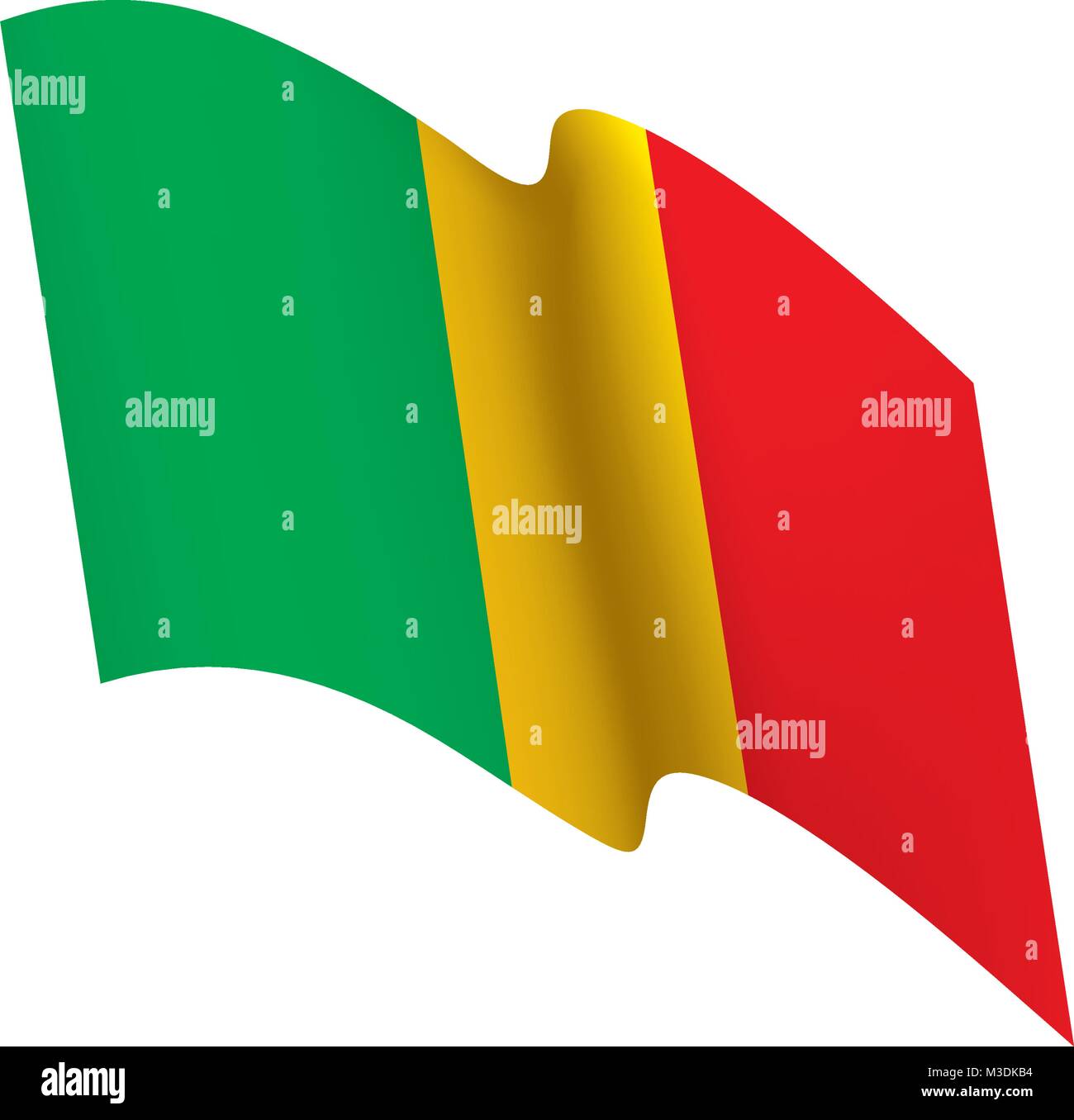 Mali drapeau. Vector Illustration de Vecteur