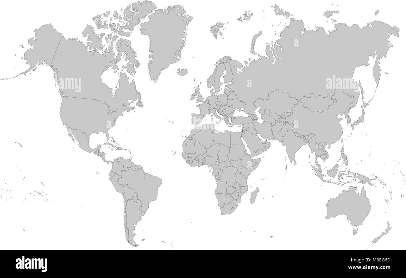 Carte du Monde Illustration de Vecteur