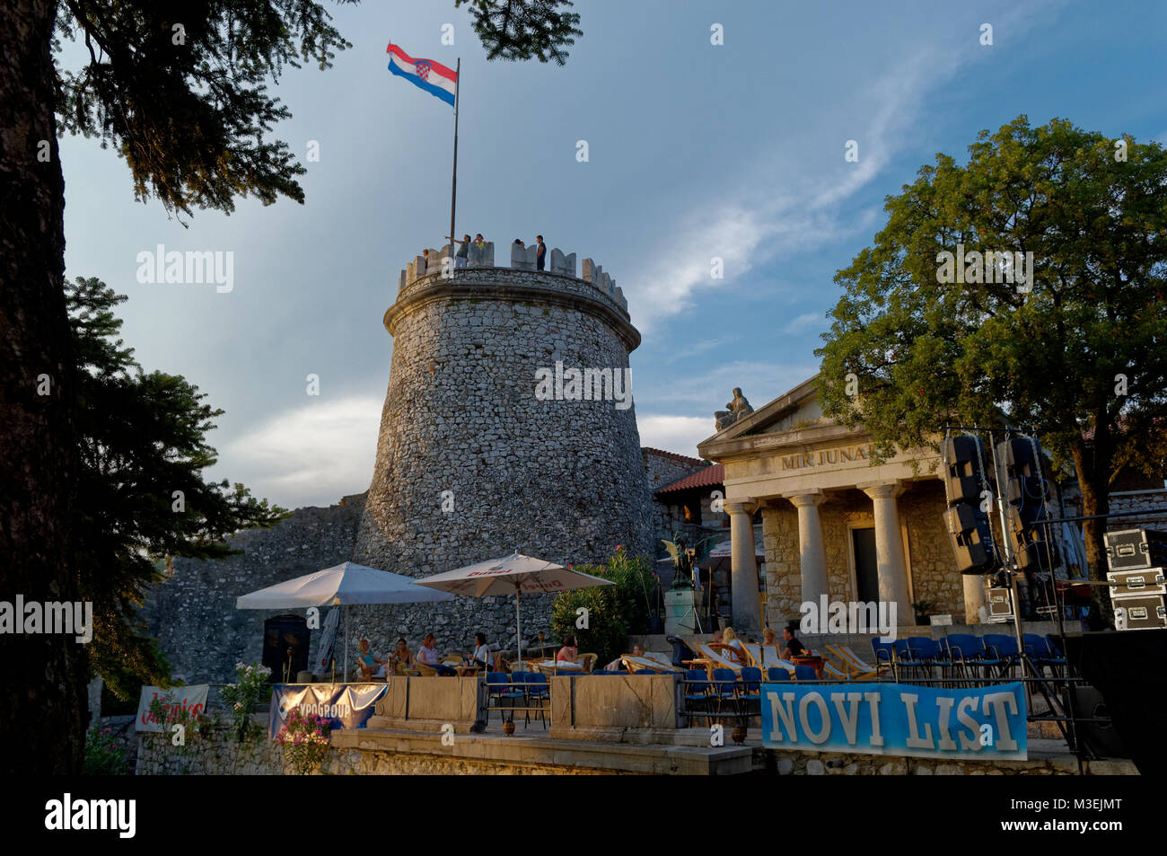 Trsat Castle, Rijeka, Croatie Banque D'Images