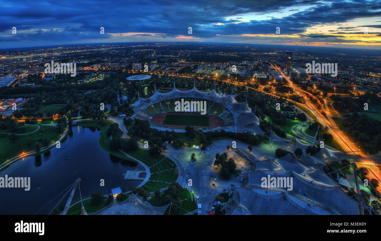 Stade olympique Munich prises en 2015 Banque D'Images