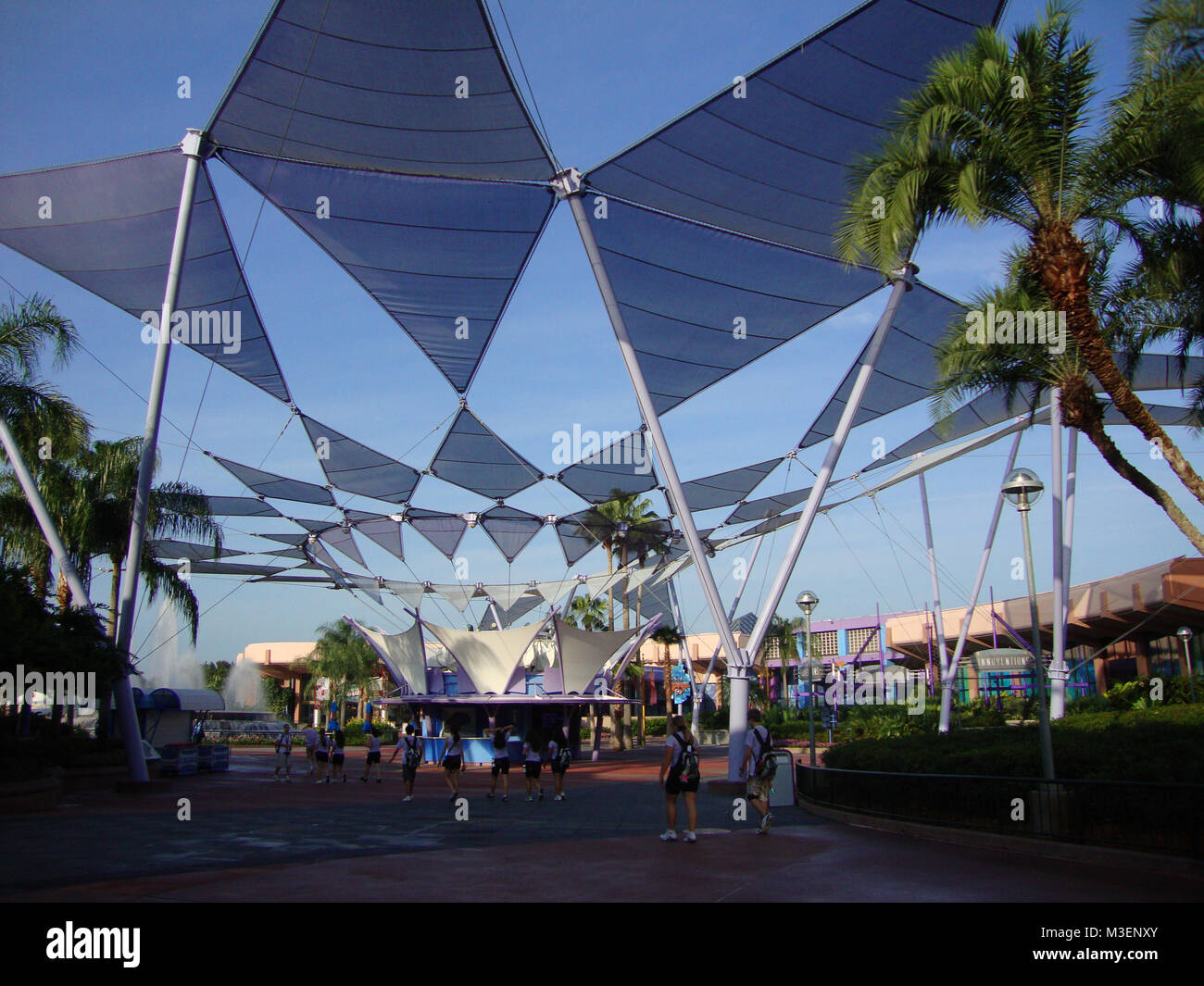 Structure géométrique parc d'Orlando Floride usa travel technology global future Banque D'Images