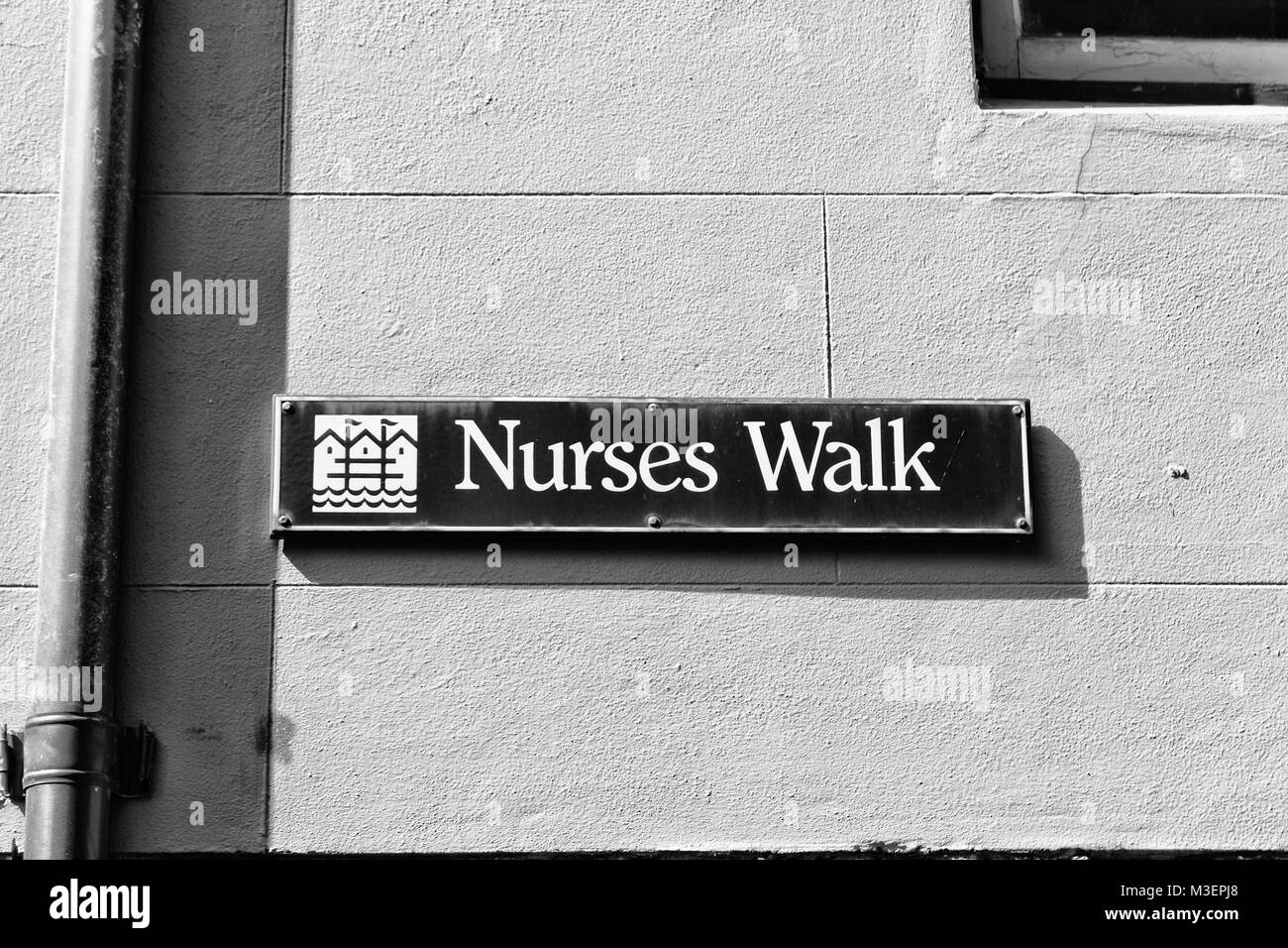 Sidney en Australie le signe de nursers street à pied dans le mur Banque D'Images