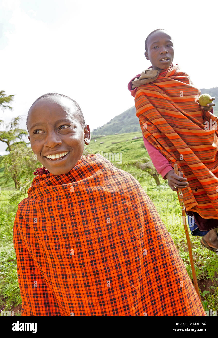Tribu ethnique Maasai, Tanzanie Banque D'Images