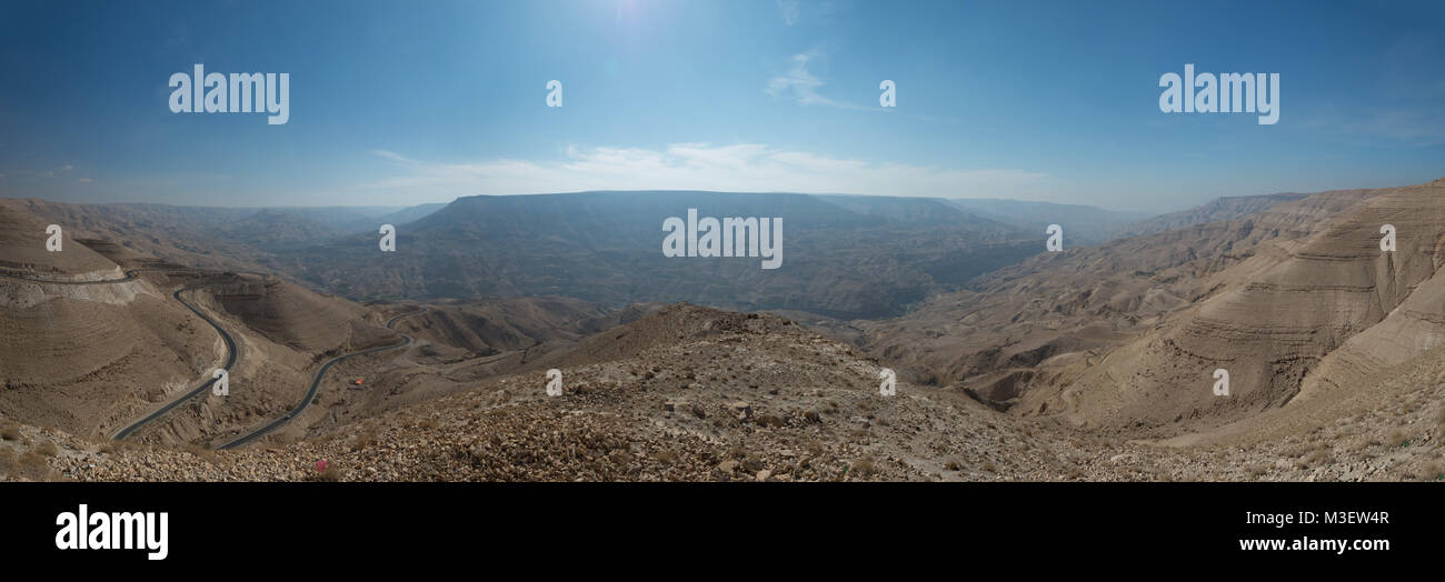 Route du roi de Jordanie prises en 2015 Banque D'Images