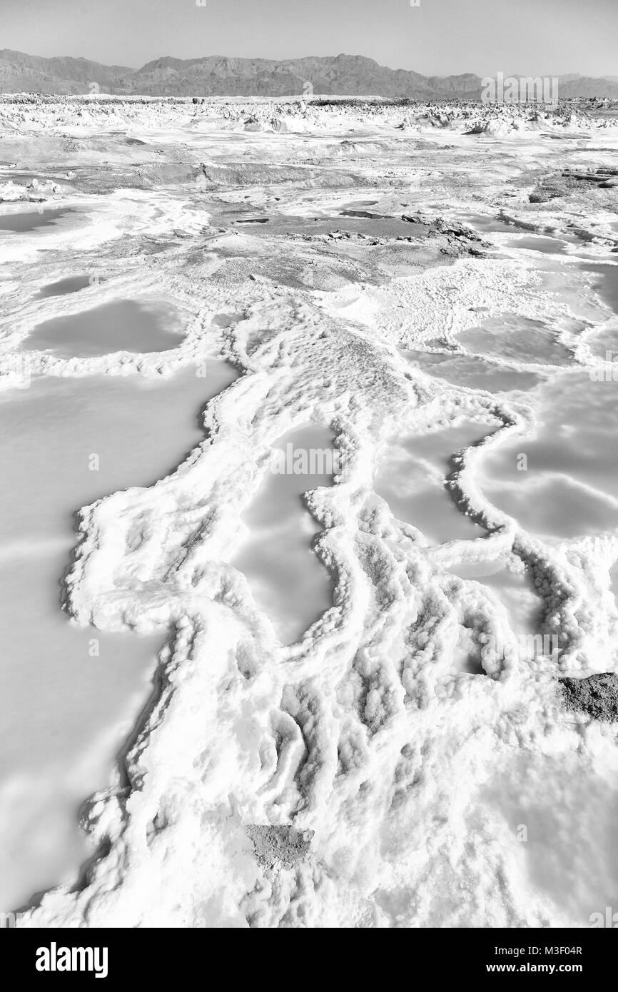 Dans l'Afrique de l'Éthiopie de danakil dépression volcanique de dallol Banque D'Images