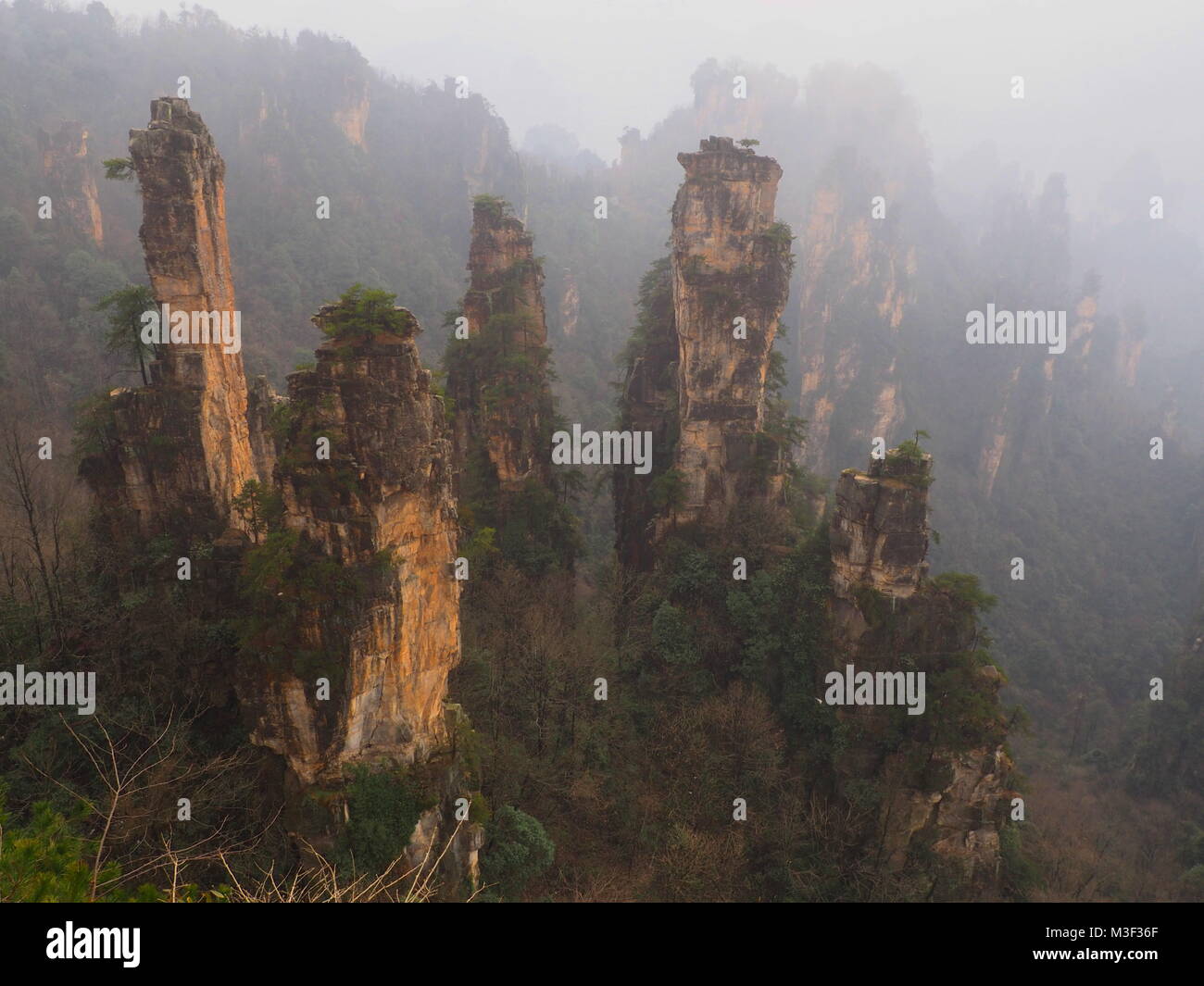 Le inspred Montain qui film Avatar Banque D'Images