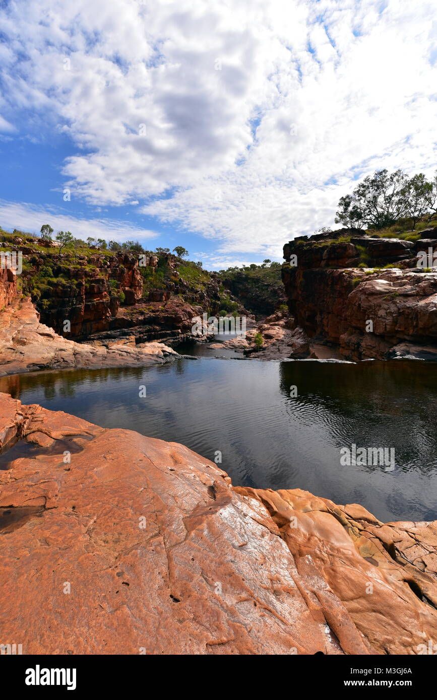 Bell magnifique , Mertinsand,Galvans gorges Katherine et Echinda dans l'ouest de l'Australie, Gorges de la rivière Bell,Rivière King Edward, haut de Mitchell Falls Banque D'Images