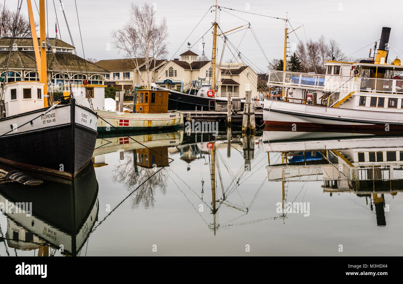 Mystic Seaport Mystic, Connecticut, USA Banque D'Images