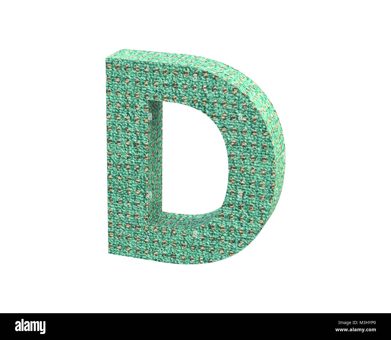 Le rendu 3D font tapis d'une couleur d'immobilisations Banque D'Images