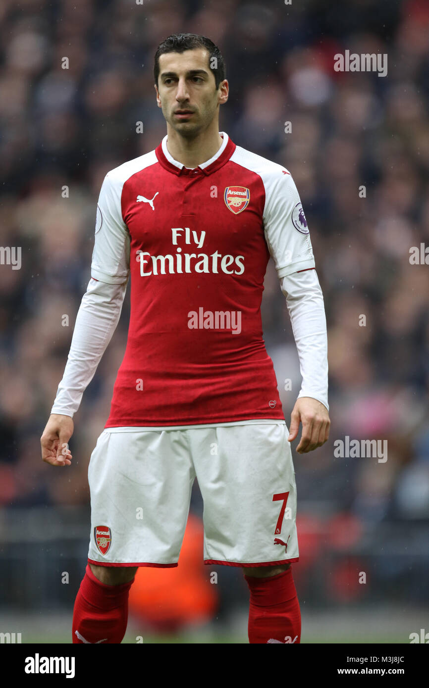 Londres, Royaume-Uni. 10 Février, 2018. Henrikh Mkhitaryan (A) à l'English Premier League football match entre Tottenham Hotspur v Arsenal au stade de Wembley, Londres, le 10 février 2018. Crédit : Paul Marriott/Alamy Live News Banque D'Images