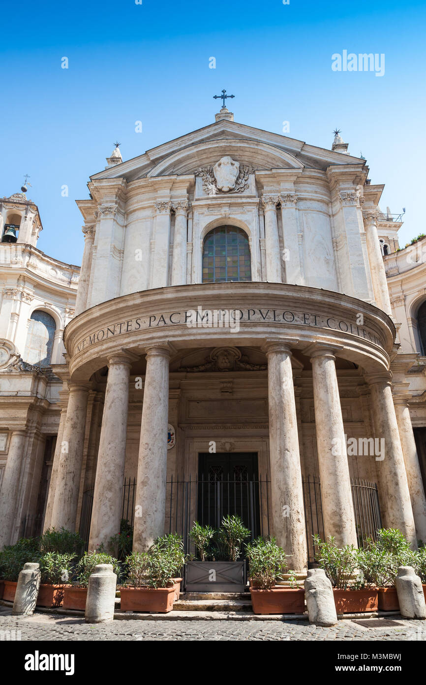 Santa Maria della Pace est une église de Rome, Italie. Notre Dame de la paix en anglais Banque D'Images