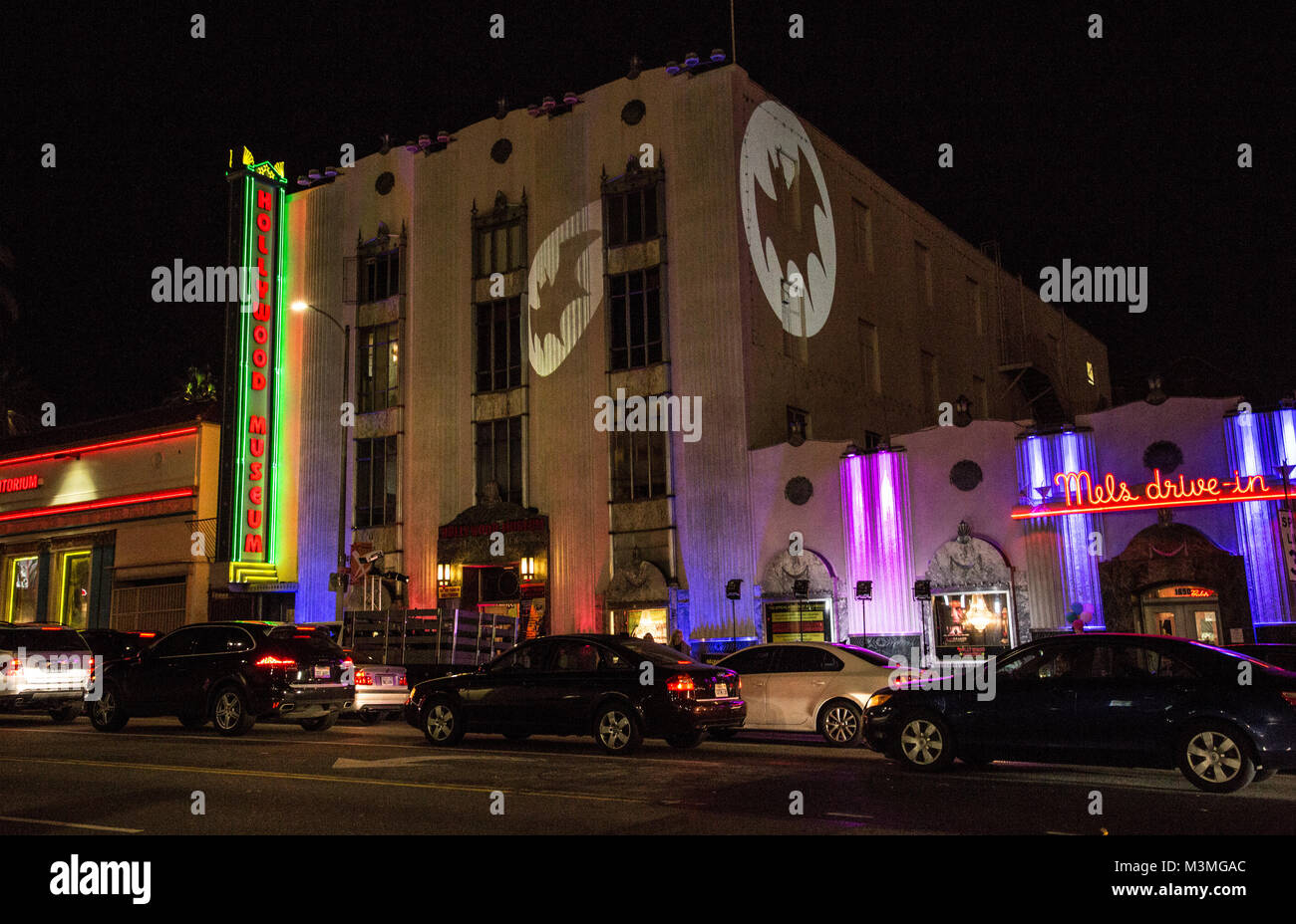 Le Batman '66 pièce ouverte au Musée d'Hollywood à Los Angeles, et a présenté plusieurs expositions de costumes originaux, de souvenirs, d'accessoires, et une voiture qui a été utilisé dans le tournage. Doté d''atmosphère : où : Los Angeles, California, United States Quand : 11 Jan 2018 Credit : Sheri/WENN.com Determan Banque D'Images