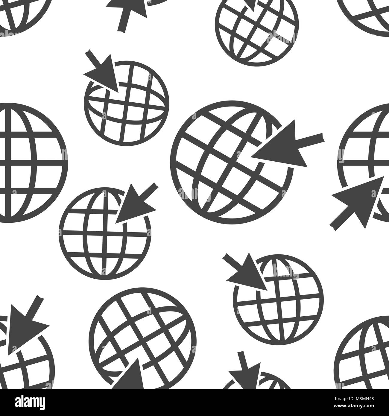 Aller sur le motif de fond transparente icône. Business flat vector illustration. Le symbole du réseau mondial. Illustration de Vecteur