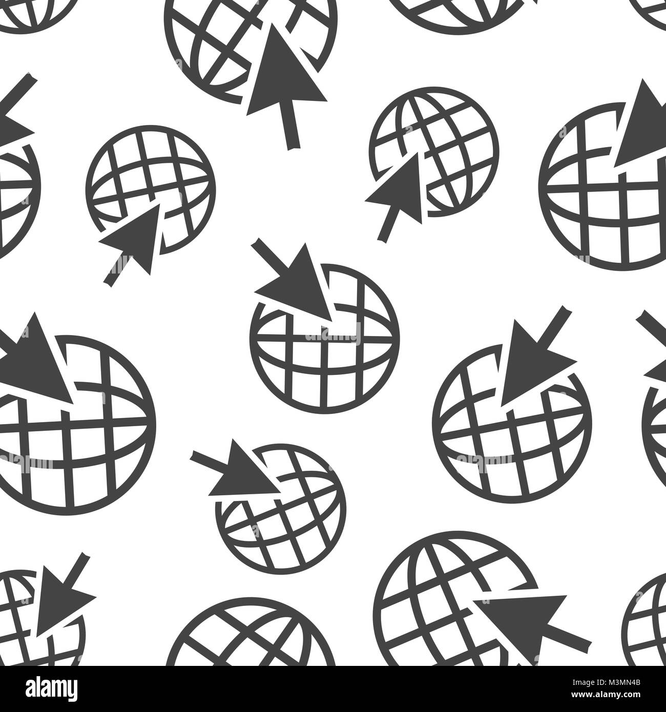 Aller sur le motif de fond transparente icône. Business flat vector illustration. Le symbole du réseau mondial. Illustration de Vecteur