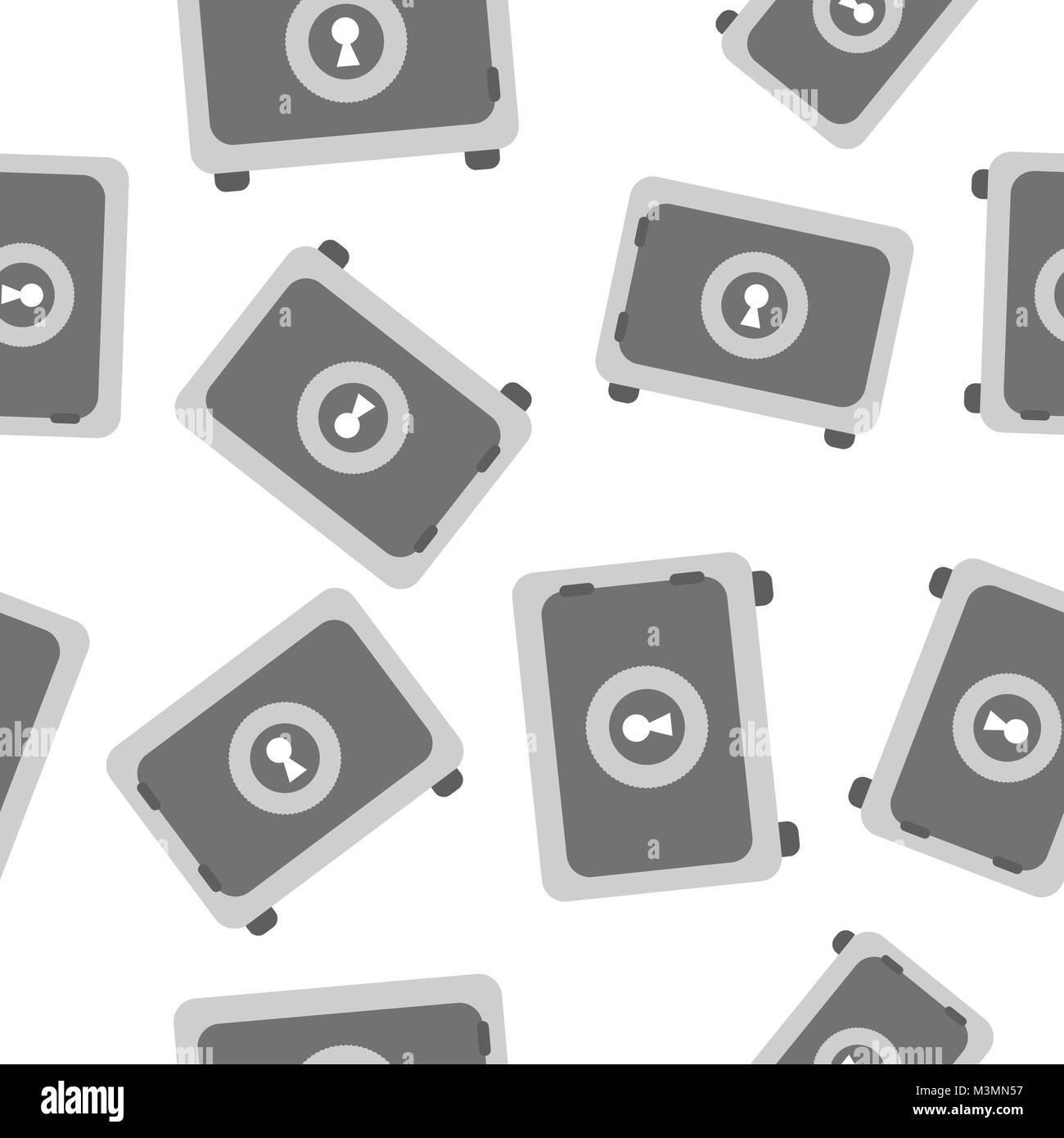 Argent-fort pour un motif de fond. Business flat vector illustration. Protéger l'argent symbole signe modèle. Illustration de Vecteur