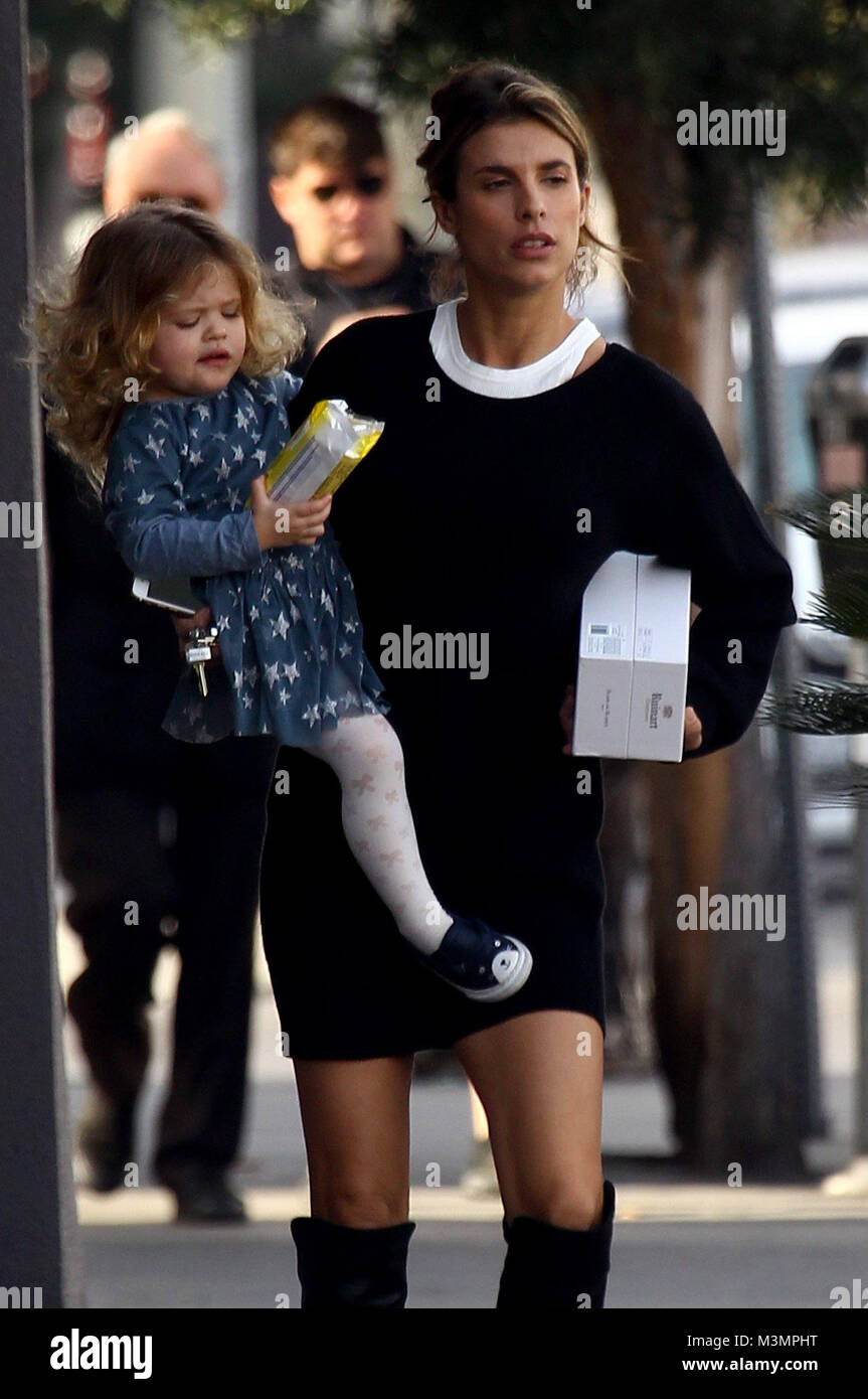 Elisabetta Canalis shopping au marché Fine Melrose avec sa fille Eva