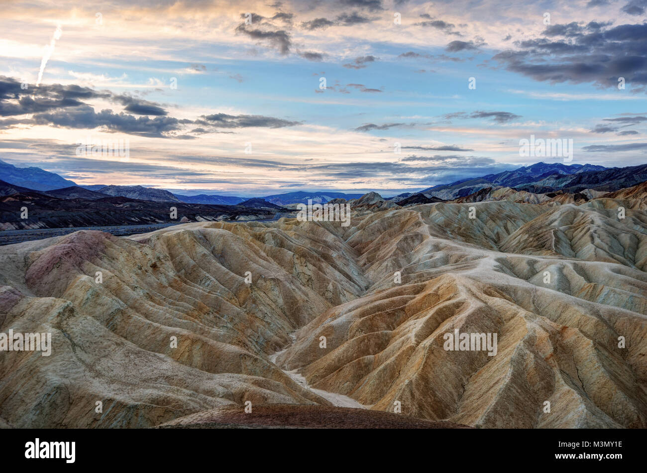 La vallée de la mort Zabriski Point prises en 2015 Banque D'Images