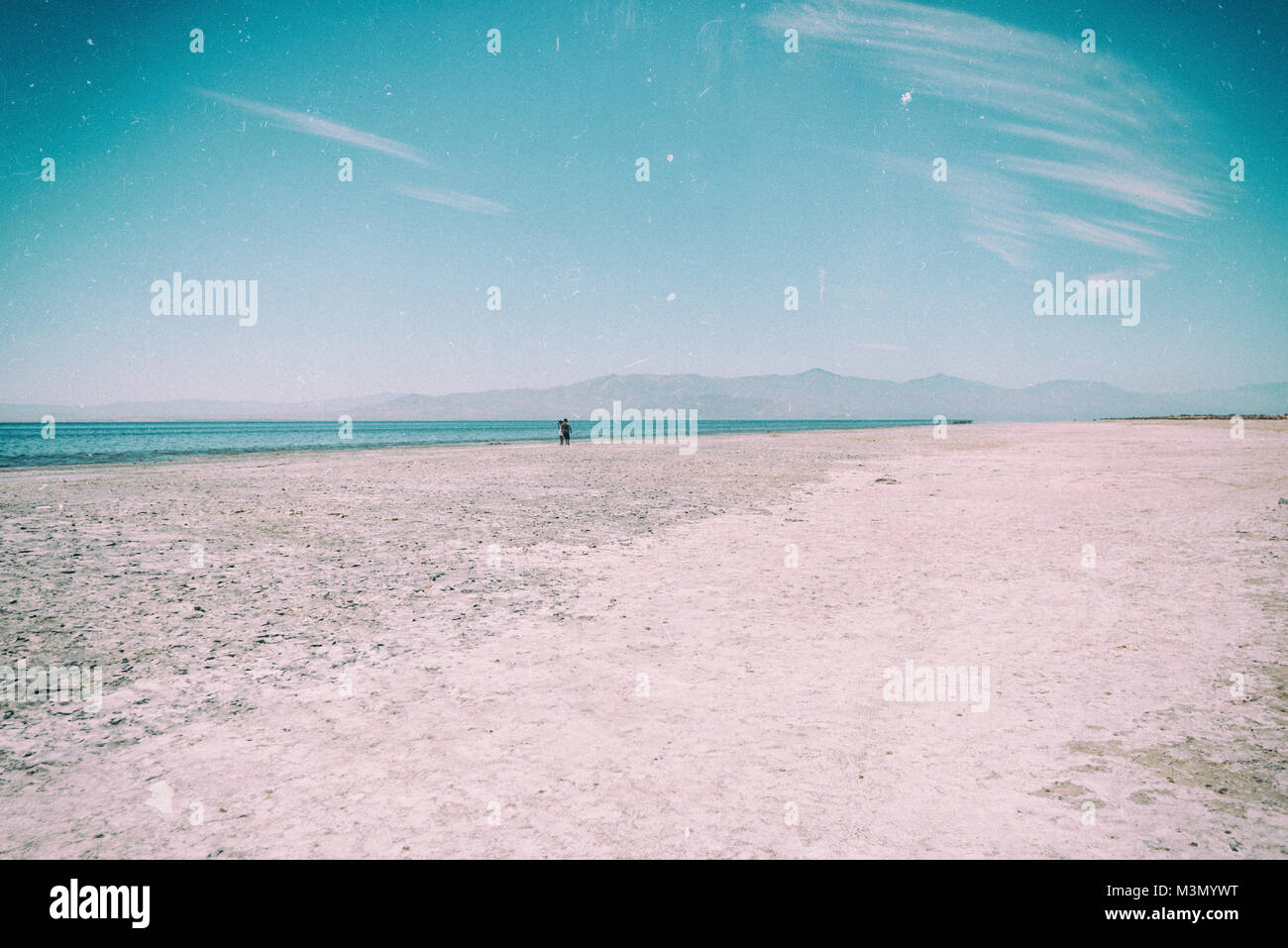 Salton Sea Beach Bombay prises en 2015 Banque D'Images