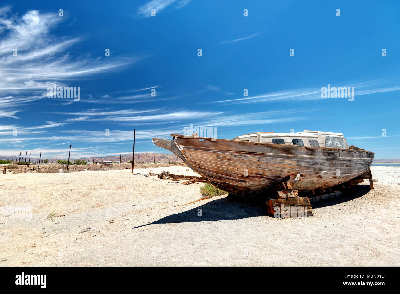 Salton Sea en Californie prises en 2015 Banque D'Images
