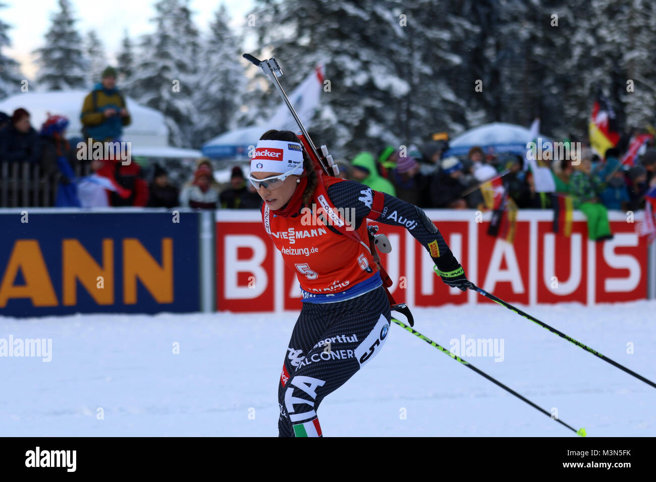 Dorothea Wierer (Italien) beim Weltcup Ruhpolding 2017 - Poursuites Frauen Banque D'Images