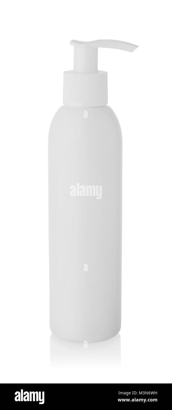 Flacon de parfum avec dévidoir isolated on white Banque D'Images