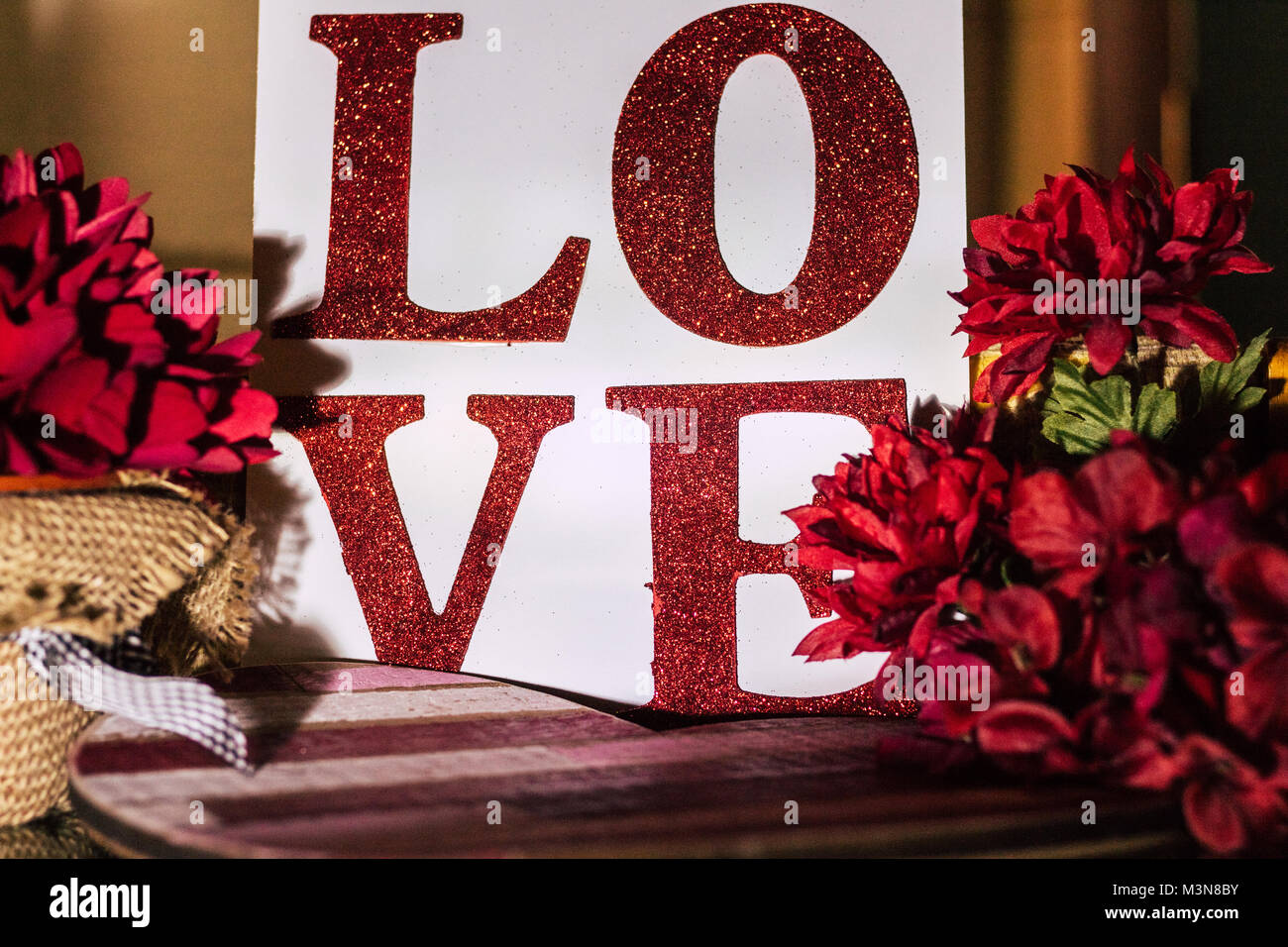 Le vrai amour conquiert tous les Banque D'Images