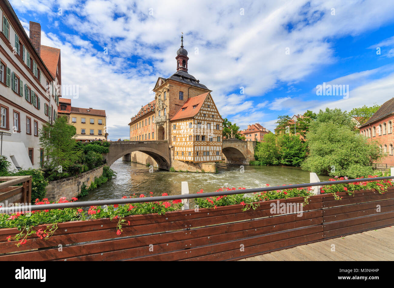 L'ancien hôtel de ville 'Altes Rathaus" à Bamberg Banque D'Images