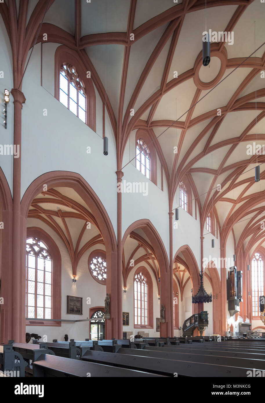 L'orgue, église Stadtkirche, ville de Bayreuth, en Bavière, Allemagne Banque D'Images
