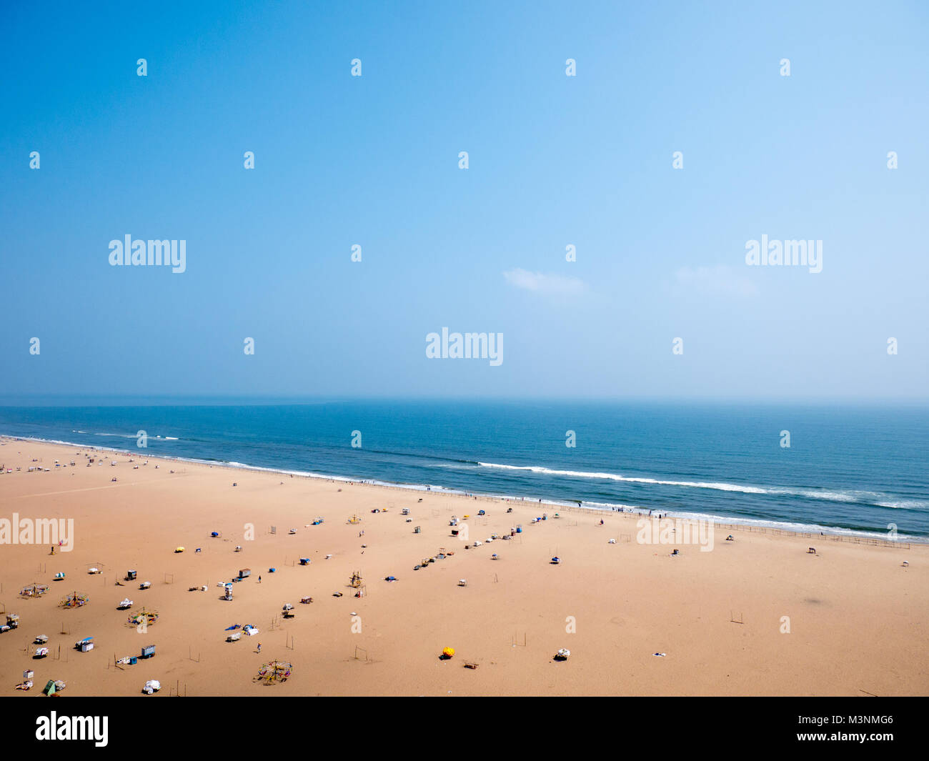 Marina Beach en ville de Chennai, Tamil Nadu, Inde Banque D'Images